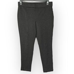 Anne Klein Tummy Control‎ Ponte Pants Women Size L Gray Stretch Pull-On